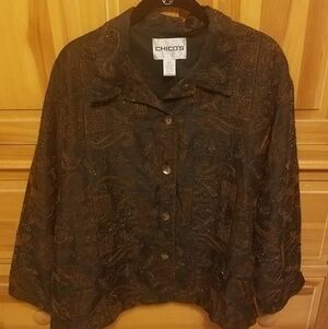 Chico's Print Jacket